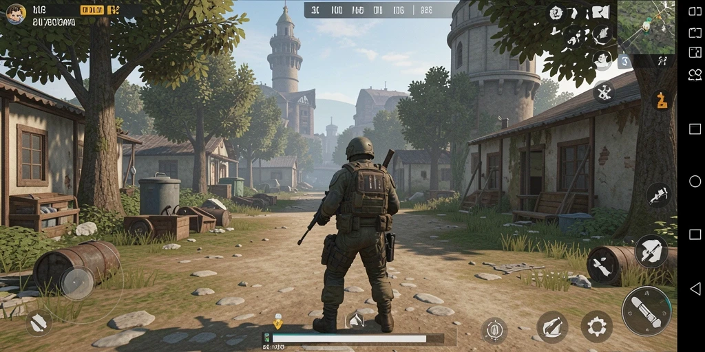 Screenshot memperlihatkan menu karakter dan opsi kustomisasi.
