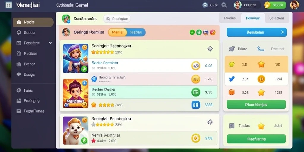 Tampilan permainan poker dengan grafis yang memukau.
